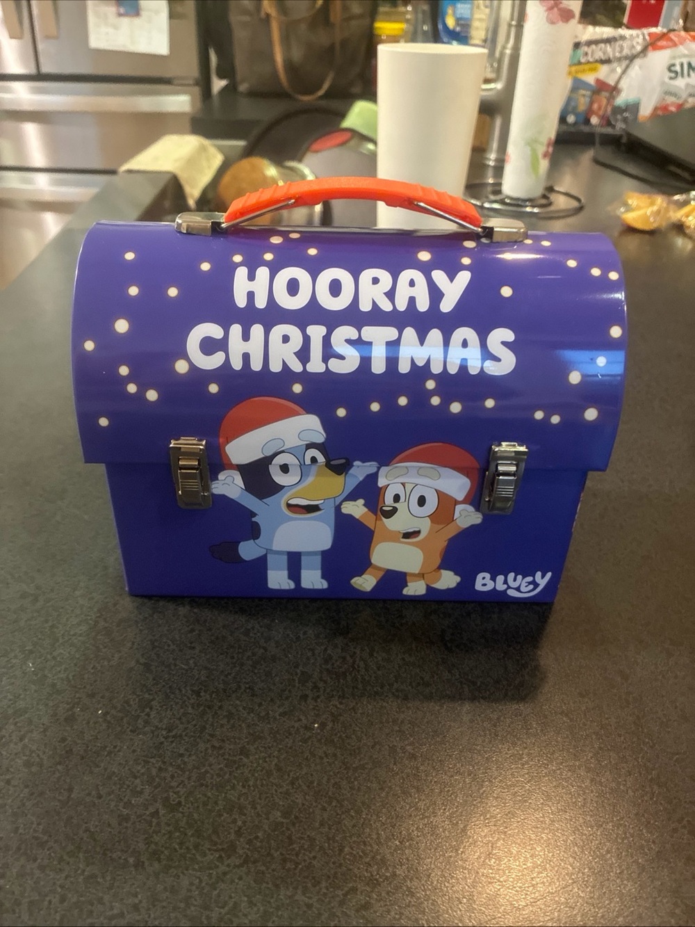 'Hooray Christmas' Holiday Tin Lunch Box - Bluey